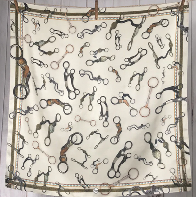FRINGE SCARVES, BITS IN BONE 35X35