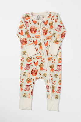 FARMERS MARKET BAMBOO BABY ZIP UP