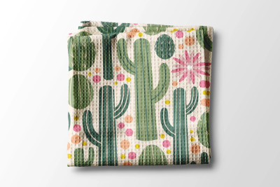 RETRO CACTUS TOWEl
