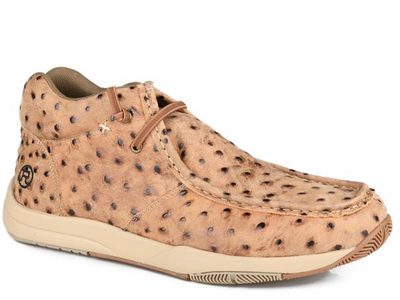 ROPER CASUAL OSTRICH EMOSSED LEATHER SHOE
