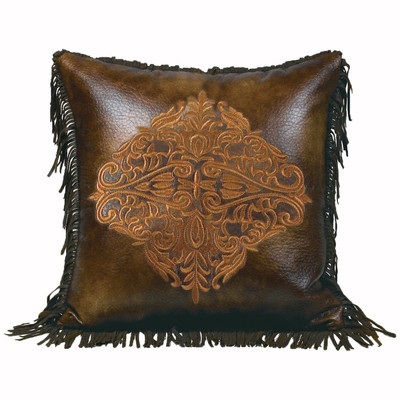 PR Austin Golden Medallion Throw Pillow