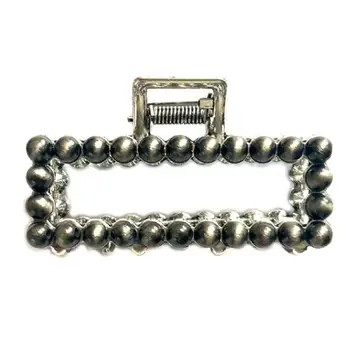 FAUX SILVER NAVAJO CLAW CLIP