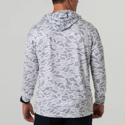 BURLEBO PERF HOODIE - WHITE CAMO