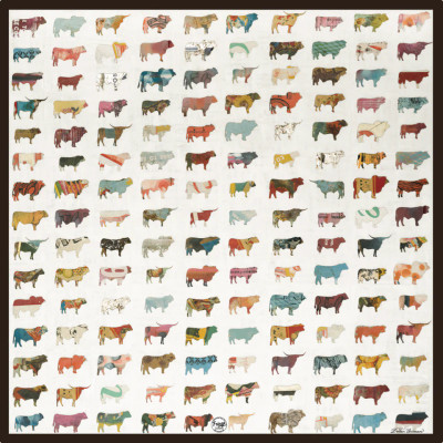 FRINGE SCARVES 26X26 - BIG PASTURE