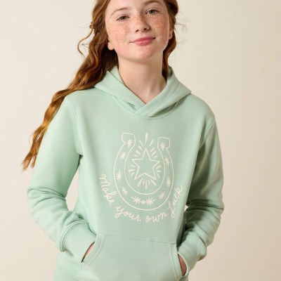 ARIAT YOUTH LUCKY GREEN HOODIE