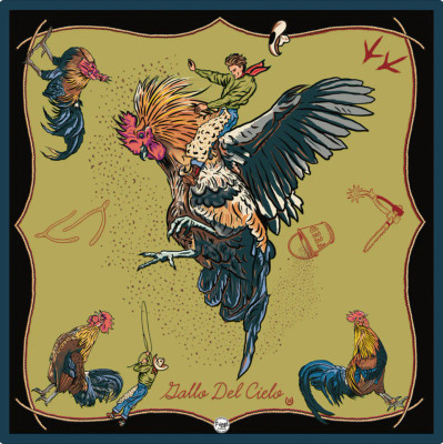 FRINGE SCAARVES WILD RAG 35X35 -GALLO DEL CIELO