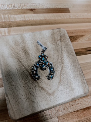 SPINY TURQUOISE SQUASH PENDANT