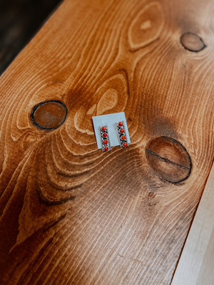 CORRAL TURQUOISE 3 BAR STUD EARRING