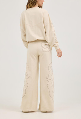WRANGLER LAINEY WILSON COWBOY SWEATSHIRT - CREAM 