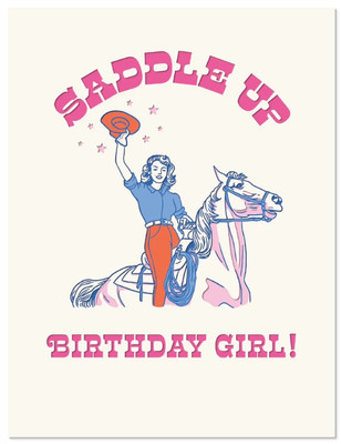 SADDLE UP - BIRTHDAY CARD