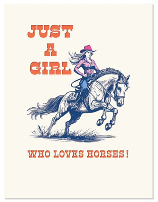 GALLOP ON, GIRL! - ENCOURAGEMENT CARD 
