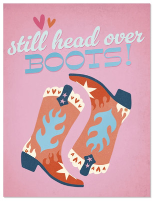 HEAD OVER BOOTS - ANNIVERSARY CARD 