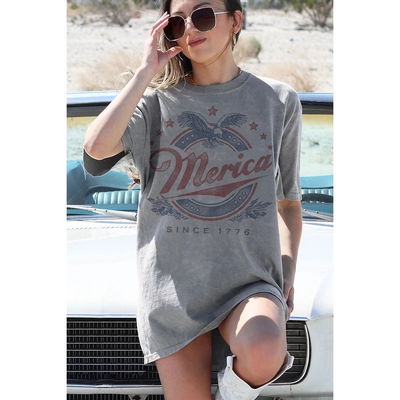 'MERICA OVERSIZED GRAPHIC TEE