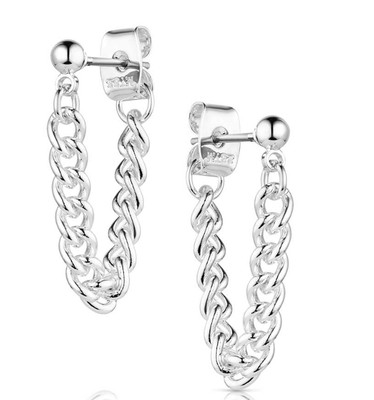 ER6443 BRIDLE CHAIN EARRINGS-Montana Bridle 