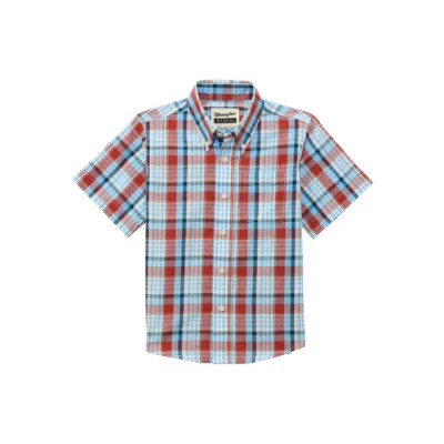 WRANGLER BOYS RIATA STRIPED SHORT SLEEVE