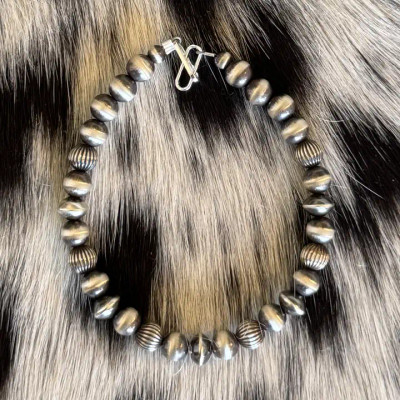 Sterling Corrugated, Saucers and Rounds Bracelet