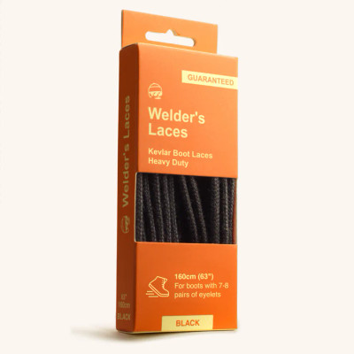 WELDER'S BOOT LACES 71" BLACK