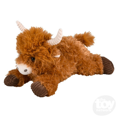 LAYING HIGHLAND PLUSHY - BROWN