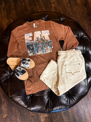 XOXO EAT BEEF LONG SLEEVED TEE