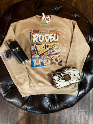 XOXO PENNANT PATCH MISSOURI CREWNECK 