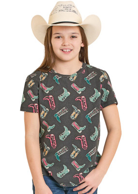 R&R BG21T08552 KIDS BOOT TEE