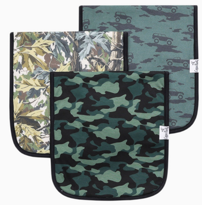COPPER PEARL 3 PACK "HUNTER" BURP CLOTHS