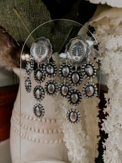 PAIGE WALLACE CONCHO DANGLE EARRINGS 