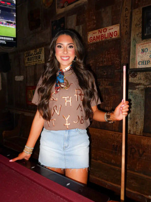 COPPER BRANDED BROWN GRAPHIC TEE 