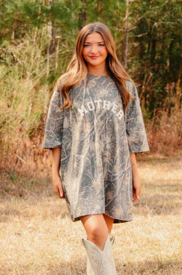  MOTHER CAMO OVERSIZED TEE
