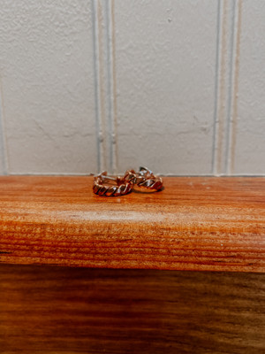 SOL C1529 COPPER MINI TWIST HOOP
