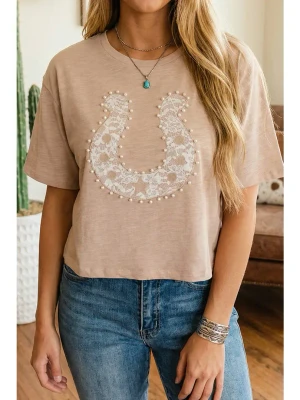  LACE HORSESHOE TEE