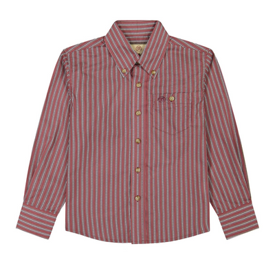 WRANGLER BOYS RED LONG SLEEVE