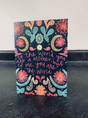 YOU ARE MY WORLD BOHO MOTHER'S DAY CARD