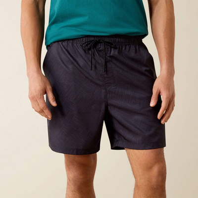 ARIAT MEN'S BLACK ABSTRACT 6" SHORTS