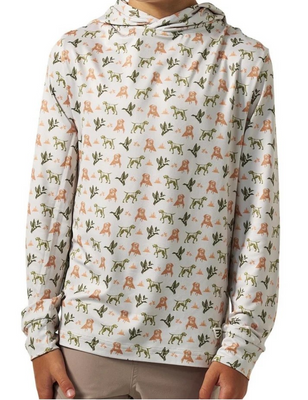 BURLEBO MALLARD DUCK DOG PERFECT PERFORMANCE HOODIE- YOUTH