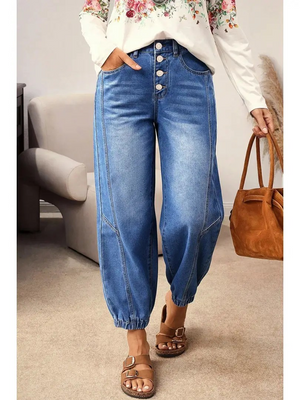 TAPERED CASUAL LOOSE FIT JEANS