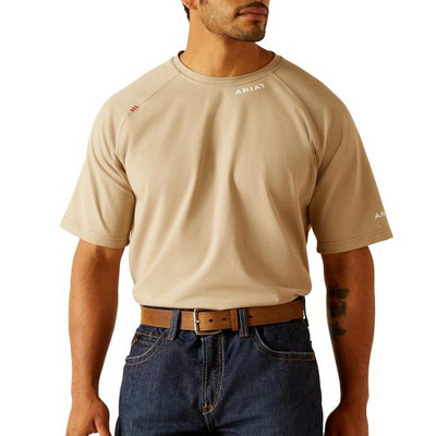 ARIAT MENS FR BASE LAYER SHORT SLEEVE TEESHIRT 