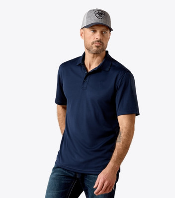 ARIAT MENS TEK POLO - NAVY 