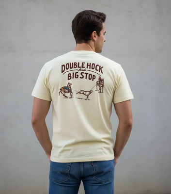 DOUBLE HOCK AND BIG STOP ADULT T-SHIRT