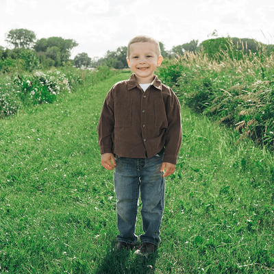 BOYS COCOA BROWN CORDUROY JACKET