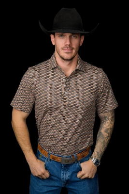FERRELL THE CLARK POLO - BROWN