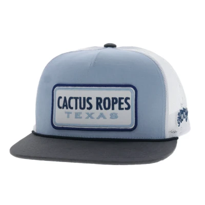 HOOEY CACTUS ROPES BLUE TRUCKER HAT