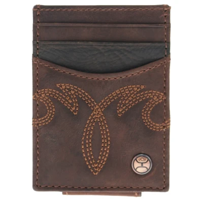 HOOEY WYATT MONEY CLIP LEATHER WALLET