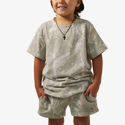 BURLEBO YOUTH DRIFTER CAMO VINTAGE TEE