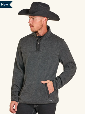 ROCK & ROLL HENLEY PULLOVER IN GREY
