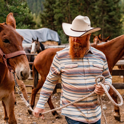 PONCHO THE SADDLE BLANKET LONG SLEEVE SHIRT