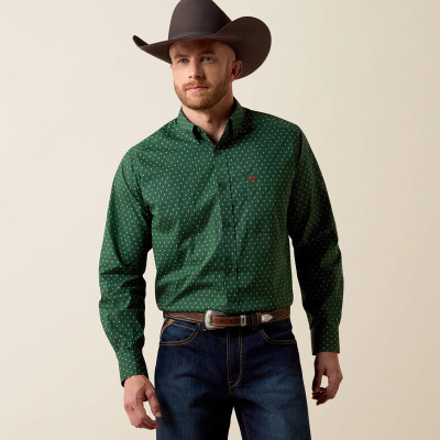 ARIAT LARKSPUR SHIRT - PINENEEDLE GREEN 