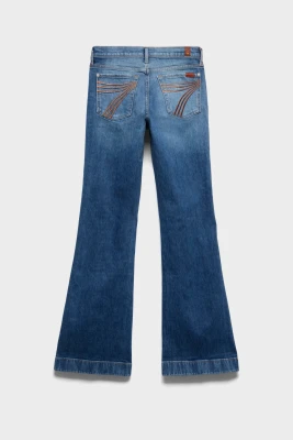 7'S DOJO BLUE CORE DENIM FLARE WOMENS JEAN