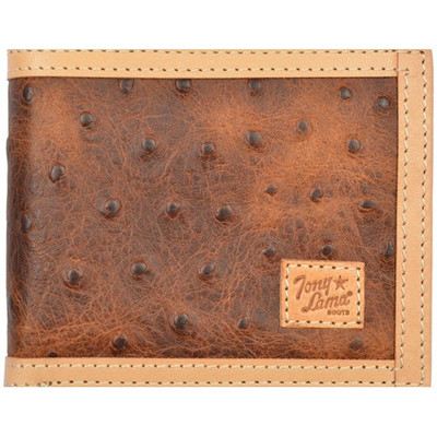 TONY LAMA BIFOLD OSTRICH