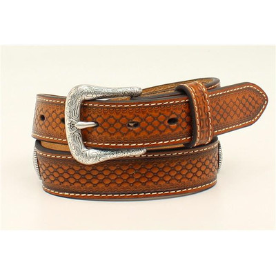 ARIAT BRN BOYS TOOLED BELT